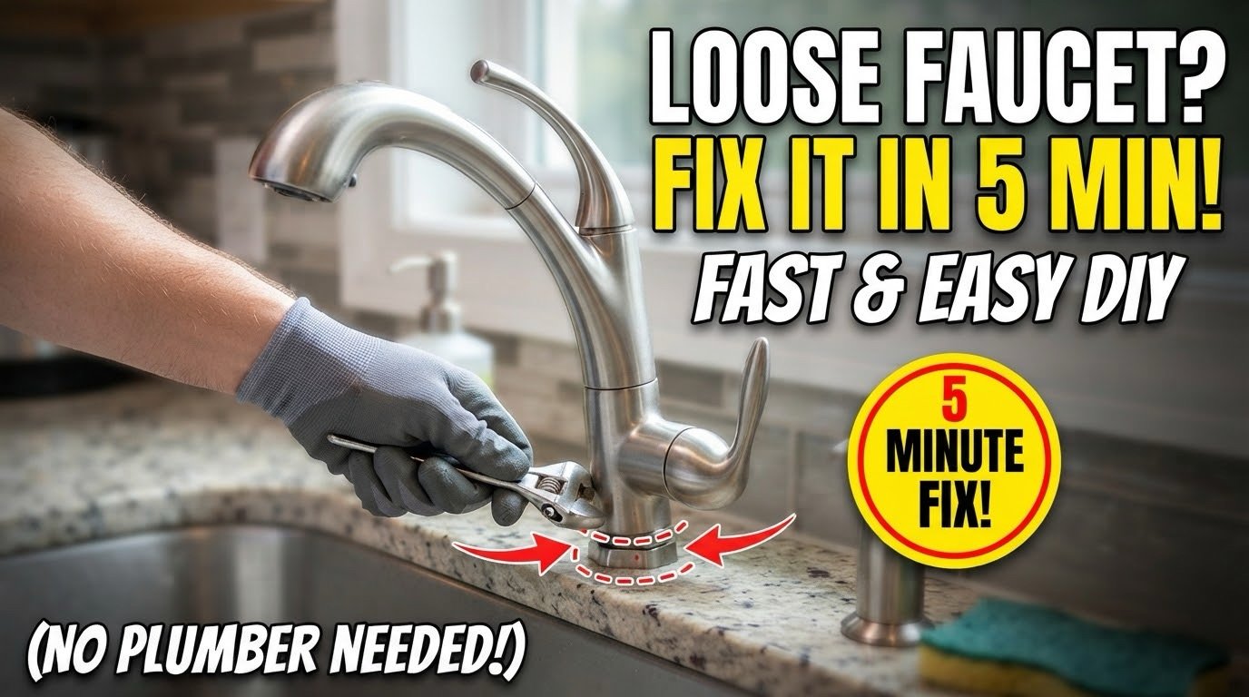How to Fix a Loose Kitchen Faucet in 5 Minutes (Simple DIY Guide)